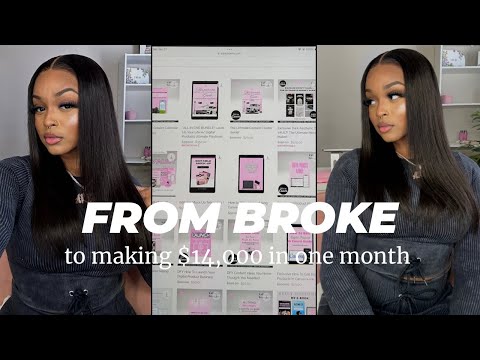 From BROKE to making $14,000+ in one month selling digital products! Want to know how? | Ari J.
